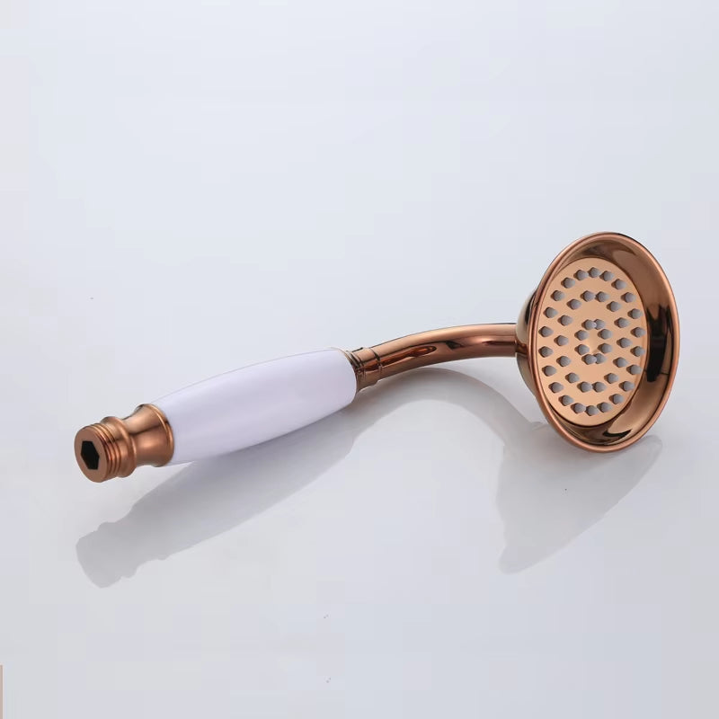 Contemporary Rose Gold Antique Mixer Shower-6220
