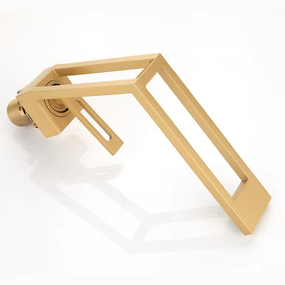 High-End Hollow Design Bathroom Basin Golden Faucet-7298