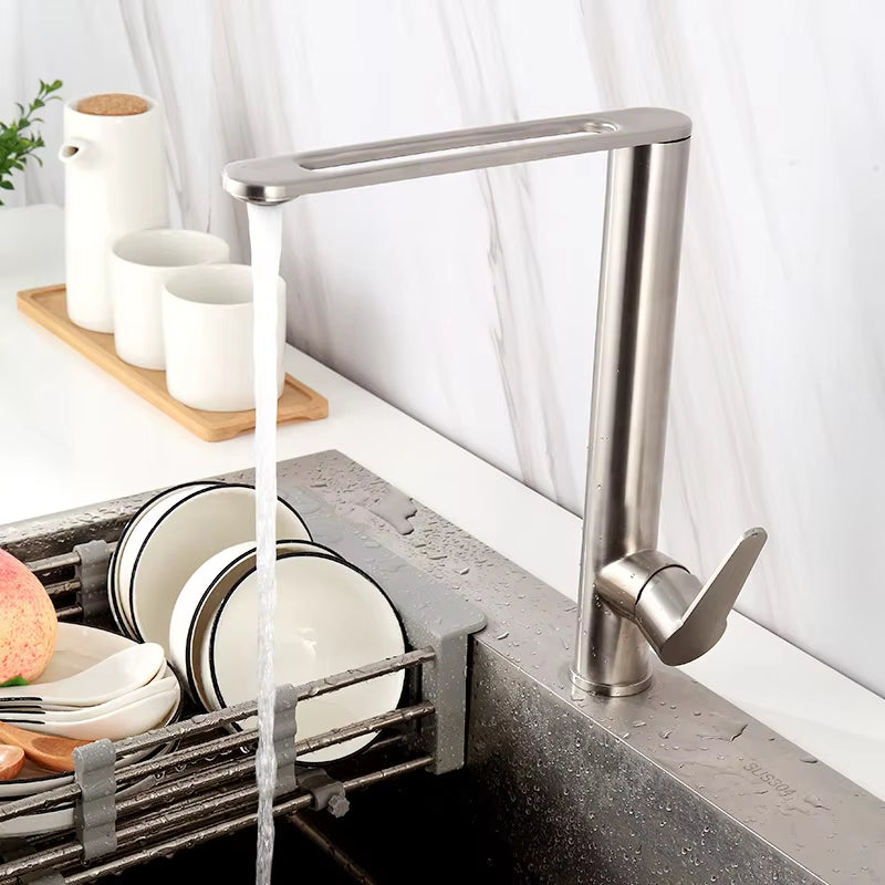 Fashion Kitchen 304 Stainless Steel Universal Faucet-5510（2)