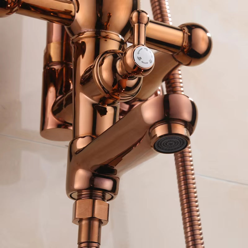 Rainfall Constant Temperature Bathroom Antique Shower-6219