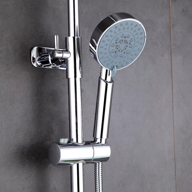 Shower Set Hot And Cold Water Valve Rain Shower Head Bathroom Bath Full Shower-6521