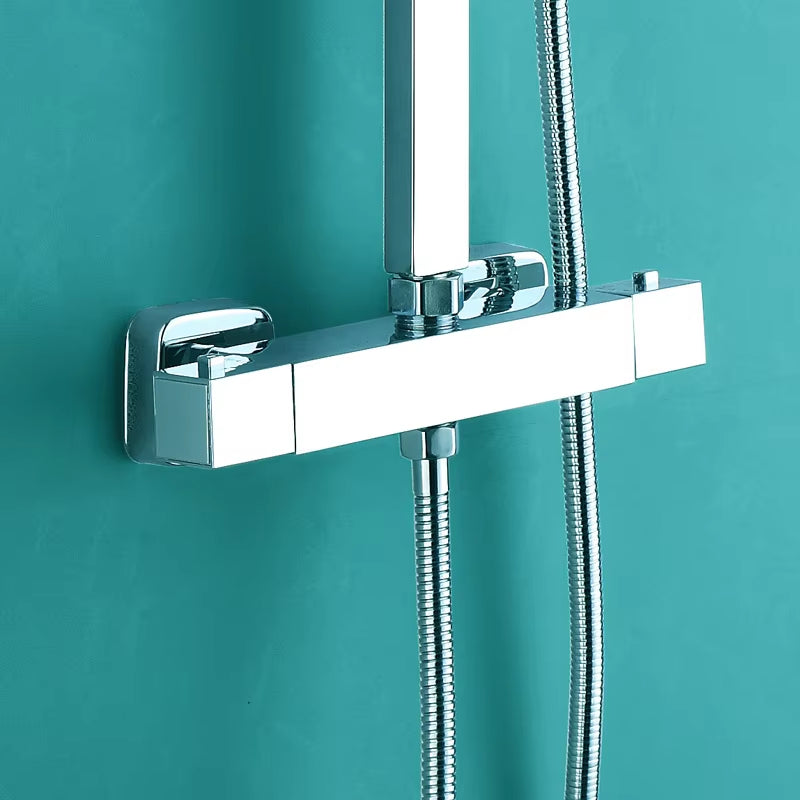 Bathroom Thermostatic Shower Set With Handheld Showerhead-6954