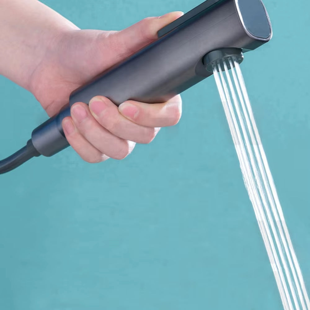 Shower Set Constant Temperature Piano Key Bathroom Shower Booster Nozzle Set-6283W