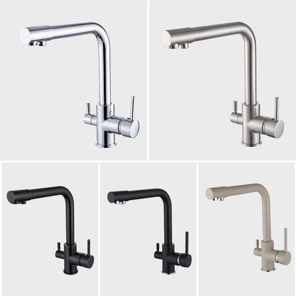 Countertop Mounted Kitchen Hot And Cold Water Sink Faucet-8313