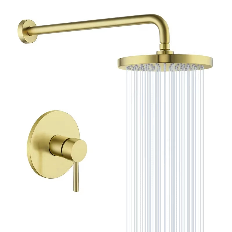 Wall Mounted Shower Set Luxury Rain Shower Wall Mounted Shower Faucet-6556