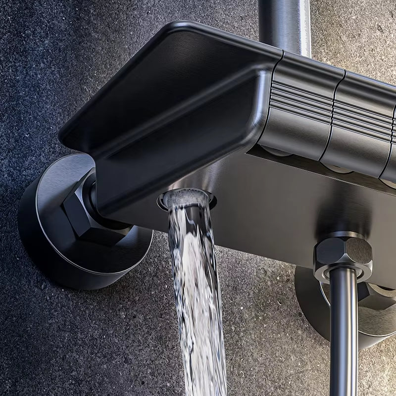 Luxury Temperature Display Piano Key Shower Set-6066