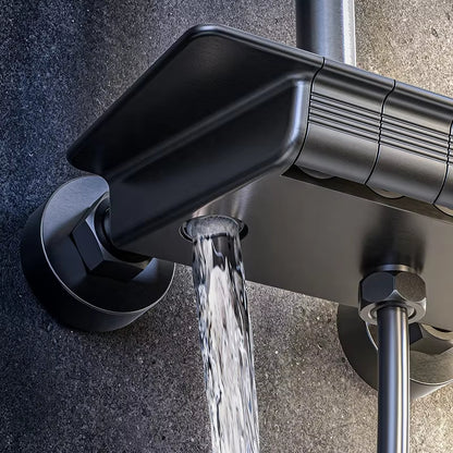 Luxury Temperature Display Piano Key Shower Set-6066