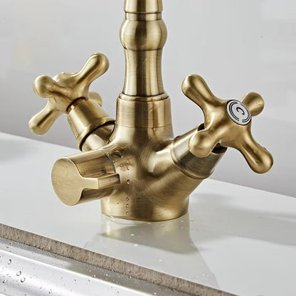 Kitchen Sink Countertop Mounted Faucet Double Handle-8904