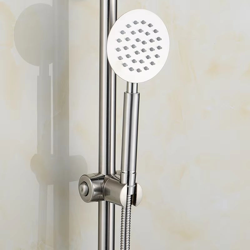 Luxury 304 Stainless Steel Shower Faucet With Up And Down Slide Bar-6248