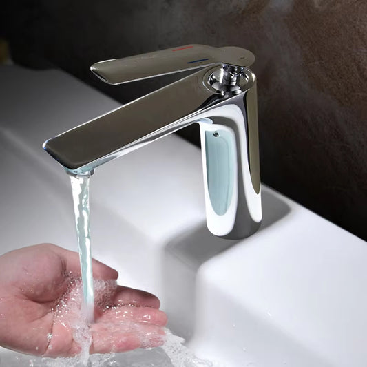 Luxury Hot And Cold Water Faucet In Bathroom-7436