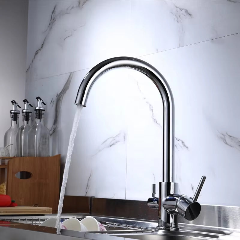 Simple High-End Kitchen Sink Single Hole Faucet-8911