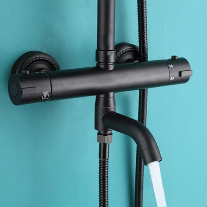 Bathroom Thermostatic Shower Faucet Set With Bathtub Faucet-6948