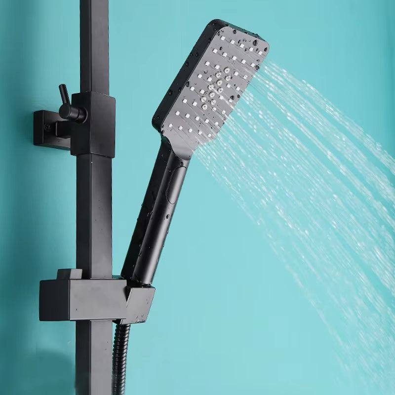 Wall Mounted Bathroom And Toilet Thermostatic Shower Set With Shelf-6945
