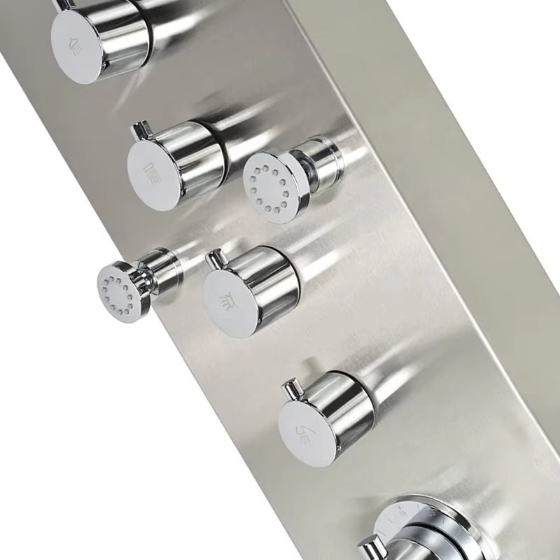 Shower Column Set Wall Mounted Stainless Steel Waterfall Shower Screen-6653