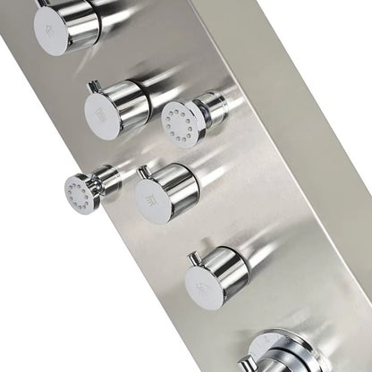Shower Column Set Wall Mounted Stainless Steel Waterfall Shower Screen-6653