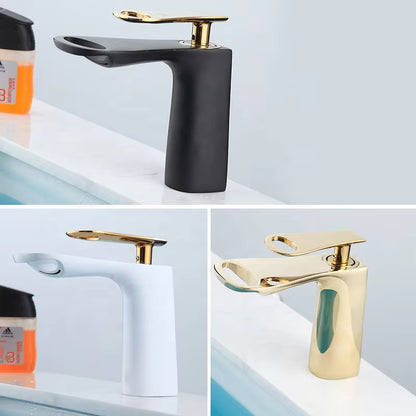 Hollow Design Bathroom Basin Hot And Cold Water Faucet-7143