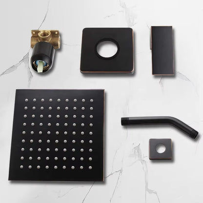 Wall Mounted Shower Set Modern Shower System Bathroom Faucet Luxury Brass Kit Rain Shower Set-6535