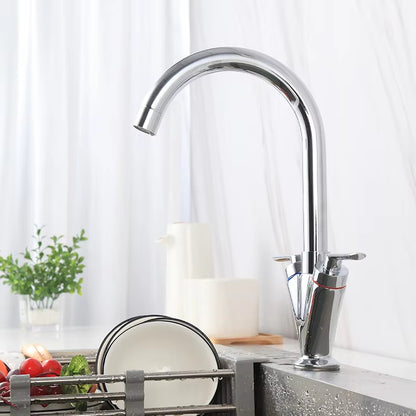 360 Degree Kitchen Countertop Mounted Faucet Dual Handle-8529