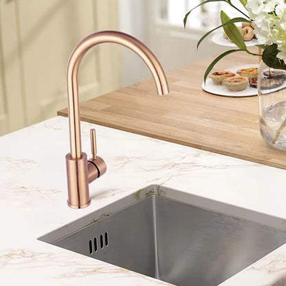 Stainless Steel Hot And Cold Kitchen Bathroom Universal Elbow Faucet-5238