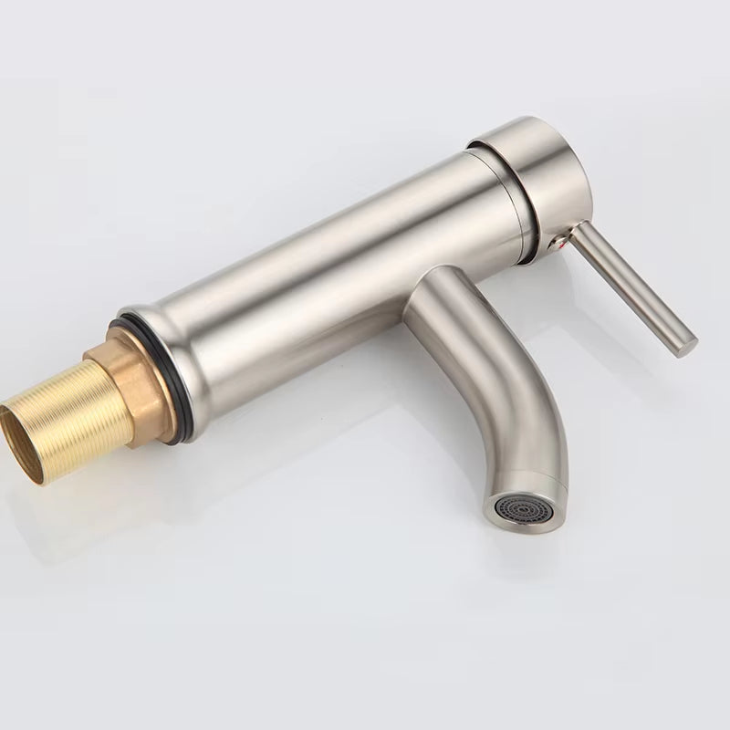 Bathroom Basin Single Hole Single Handle Faucet With Base-7290
