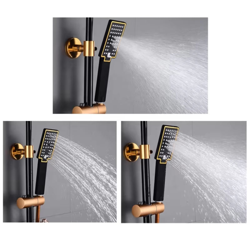 Rain Shower Set Hot And Cold Water Valve Rain Shower Head Wall Mounted Shower Set-6278