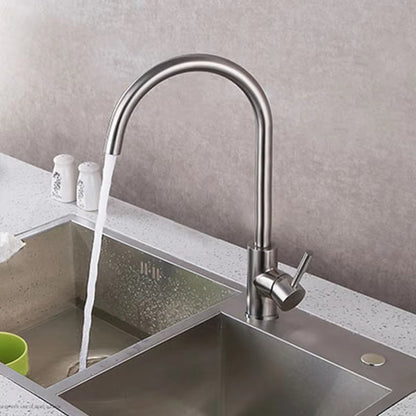 Kitchen Sink Stainless Steel Single Handle Single Hole Faucet-Z-8422