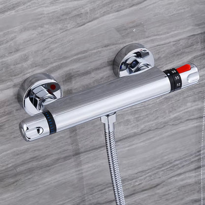 Wall Mounted Bathtub Shower Faucet Bathroom Double Water Shower Head-6913