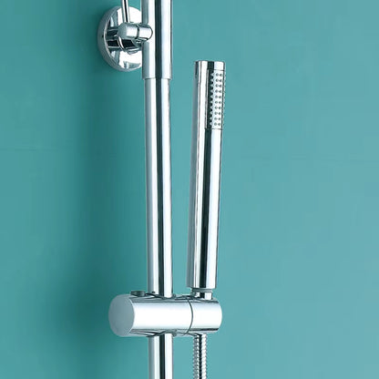 Wall Mounted Bathroom Thermostatic Shower Set With Handheld Showerhead-6956