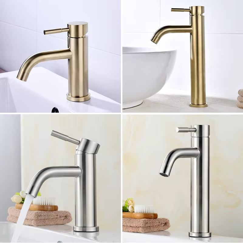 Glass Basin Ceramic Basin Hot And Cold Bathroom Balcony Faucet-5235
