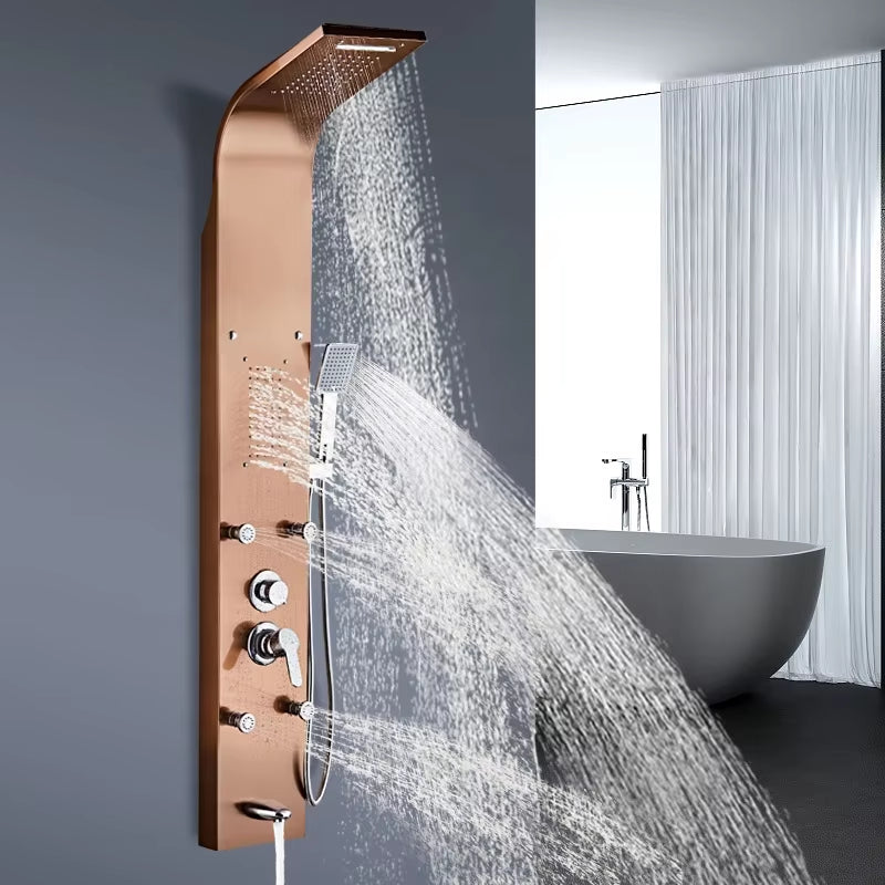 Luxury Shower Panel Waterfall Rain Shower Handheld Shower Massage Shower Head Shower Set-6626