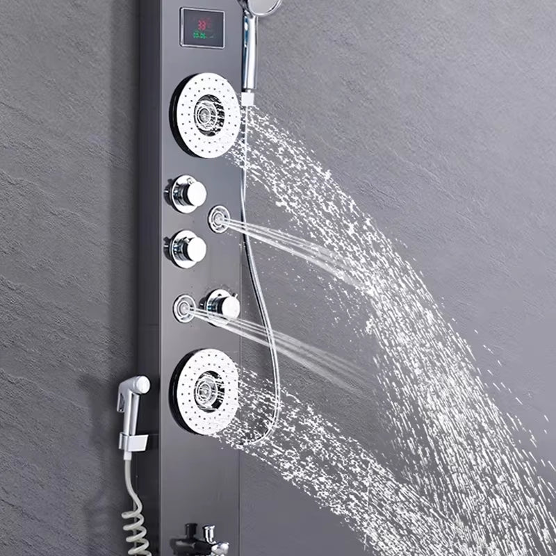Shower Column Set Led Waterfall Shower Panel Bathroom Wall Mounted-6667