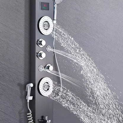 Shower Column Set Led Waterfall Shower Panel Bathroom Wall Mounted-6667