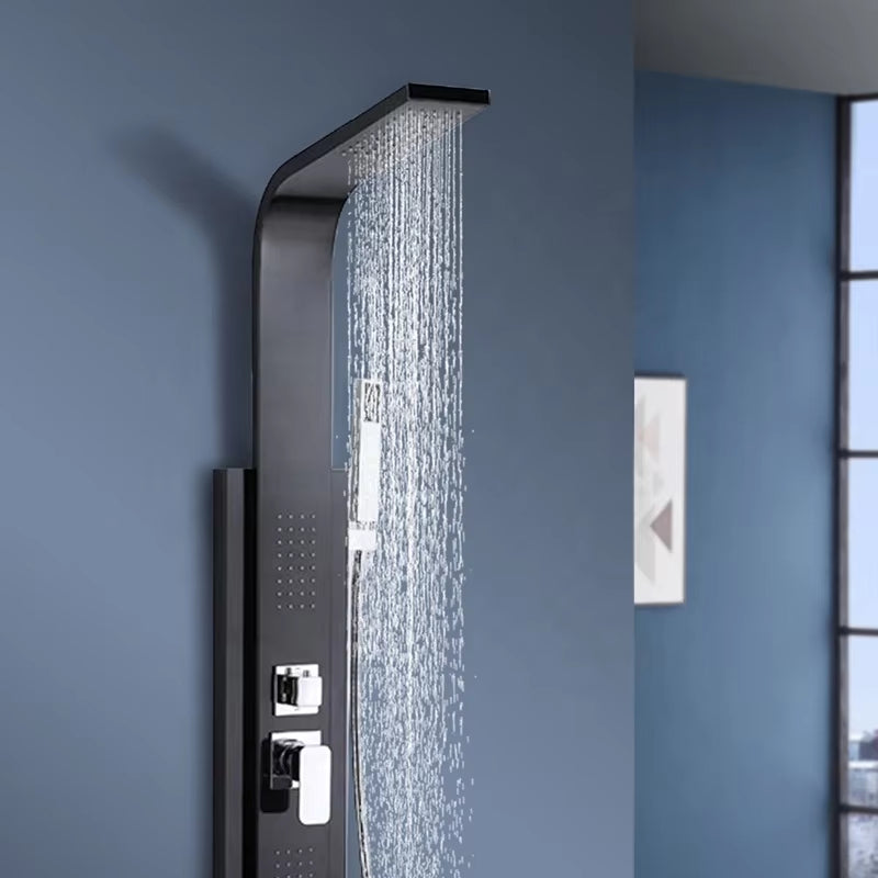 Shower Column Set Tower Waterfall Shower Panel Bathroom Wall Mounted-6648