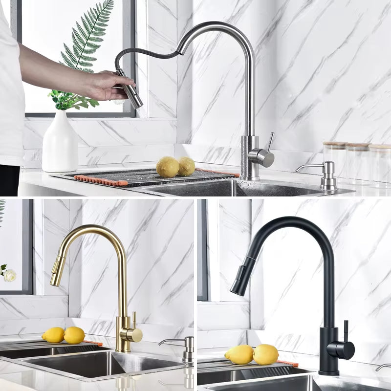 Premium Touch Sensing Kitchen Sink Thermostatic Faucet-8402