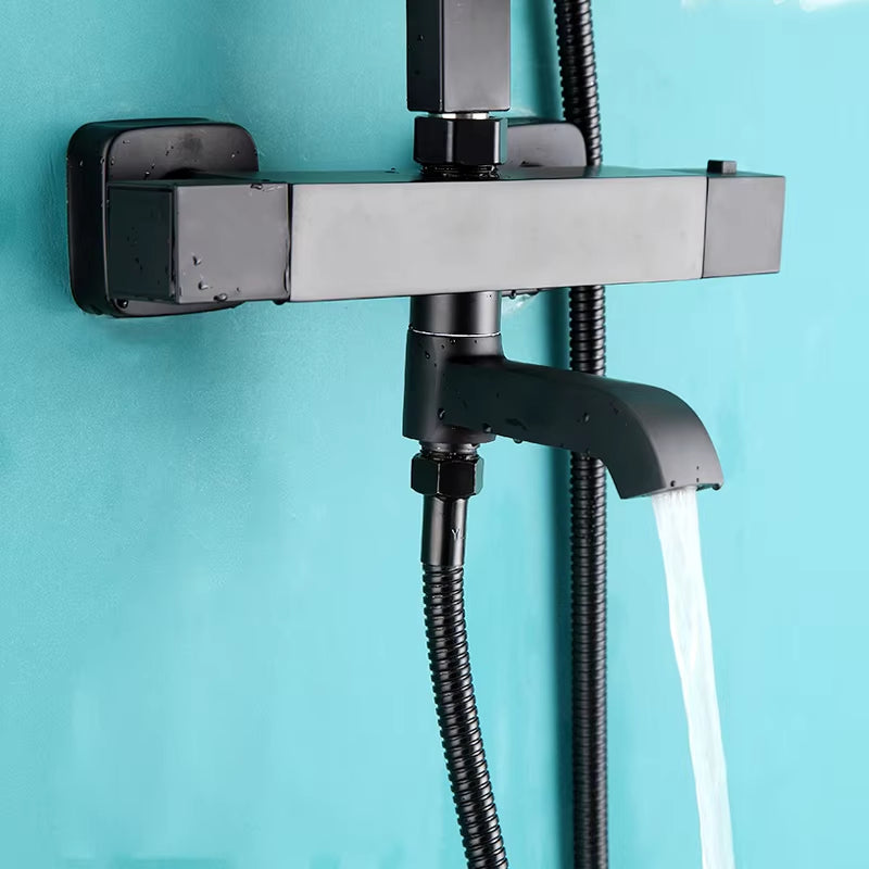 Bathroom Thermostatic Shower Faucet Set With Bathtub Faucet-6950
