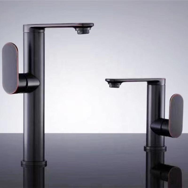Bathroom Basin Single Lever Chrome Plated Cranebill Brass Faucet-7157