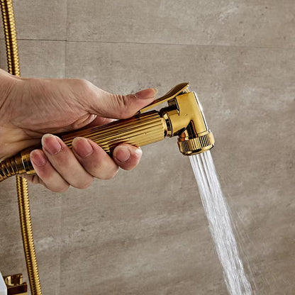 Intelligent Constant Temperature Shower Set With Booster Spray Gun-6929