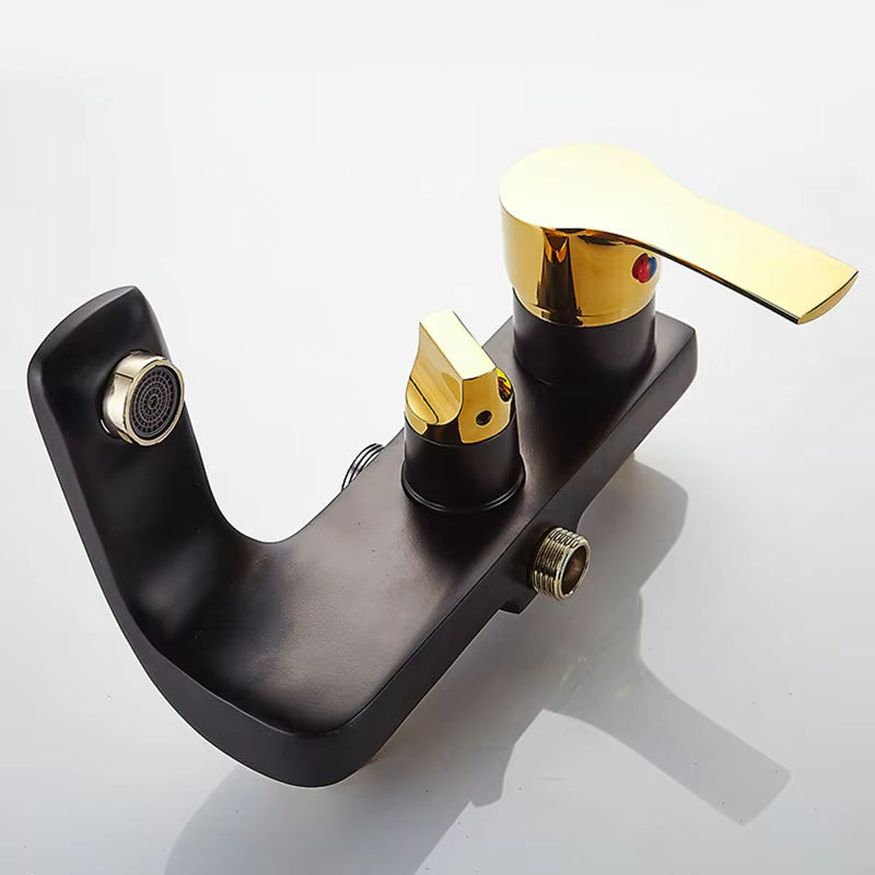 Brass Now Bathroom Black Bath Bath Set Shower Head-6223