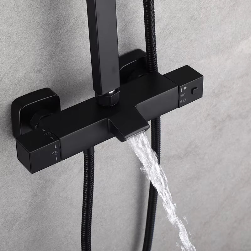 Wall Mounted Shower Set Rain Shower Thermostatic Faucet-6903