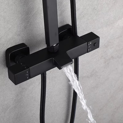 Wall Mounted Shower Set Rain Shower Thermostatic Faucet-6903
