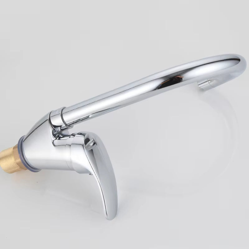 Simple Kitchen Sink Single Handle Single Hole Faucet-8514