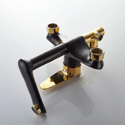 Simple Black Gold Constant Temperature Shower Room Shower Head-6224