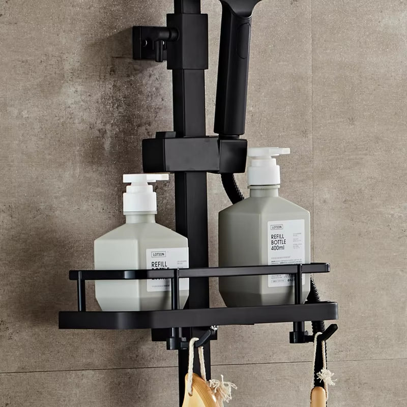 Wall Mounted Thermostatic Shower Set With Round Spray Handle-6940