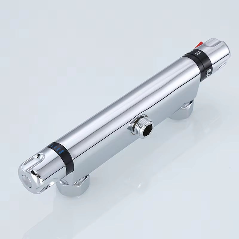 Wall Mounted Bathtub Shower Faucet Bathroom Double Water Shower Head-6913