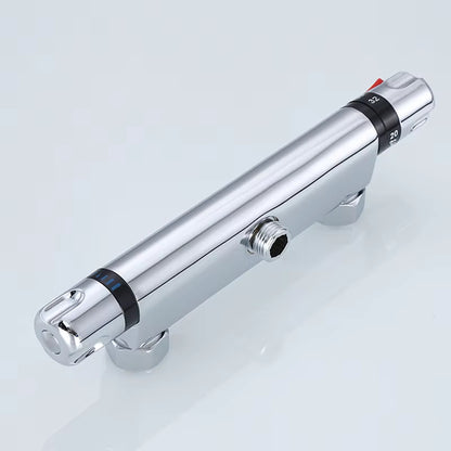 Wall Mounted Bathtub Shower Faucet Bathroom Double Water Shower Head-6913