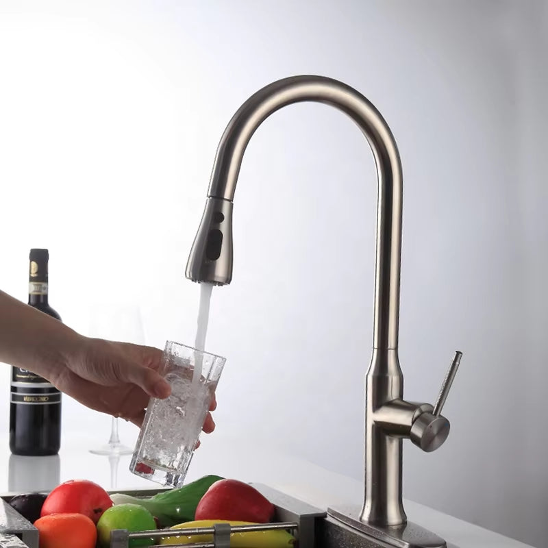 Pull-Out Countertop Mounted Single Handle Faucet-8406