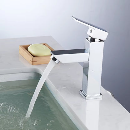 Bathroom Basin Single Handle Square Faucet-7028