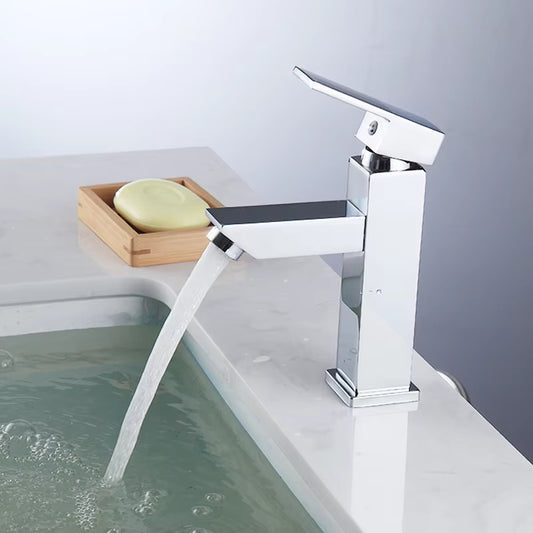 Bathroom Basin Single Handle Square Faucet-7028