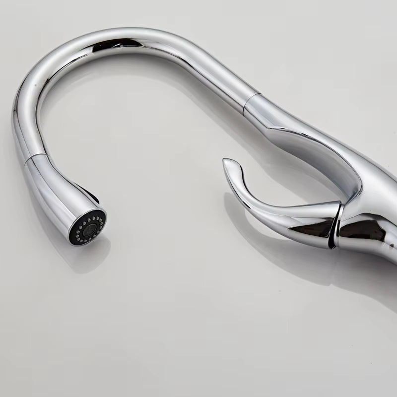Pull Out Kitchen Sink Faucet Single Handle-8400