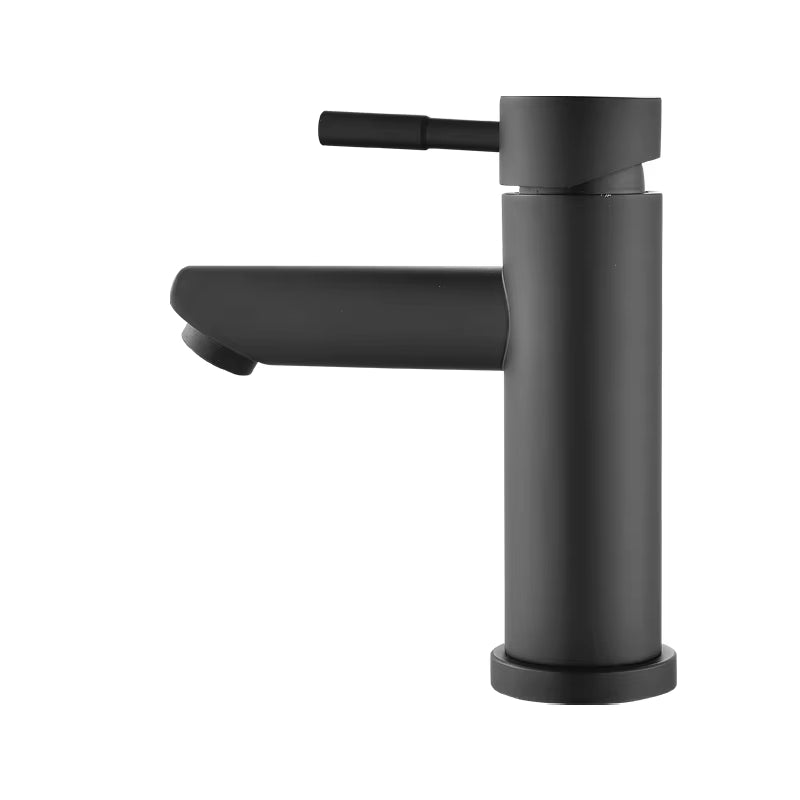 Short Washbasin Household Bathroom Black Faucet-512